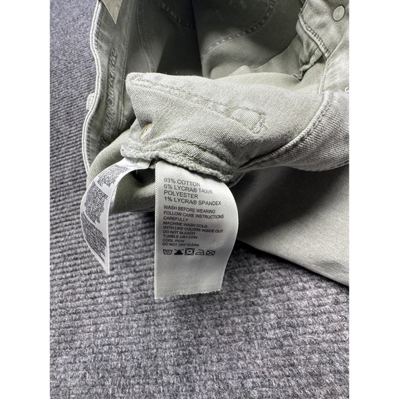 Tommy Bahama Skirt Womens 6 Green Denim Utility A-Line Fringe Hem Mini Stretch - Picture 6 of 7